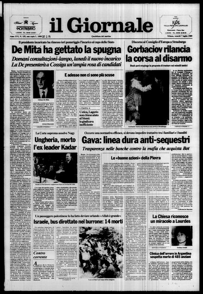 Il giornale : quotidiano del mattino